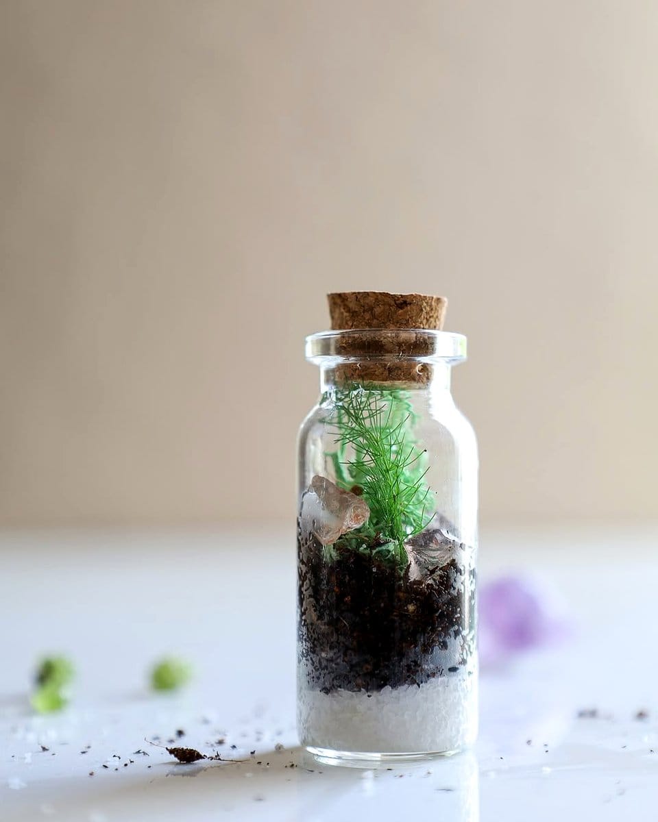 mason jars with small plants
