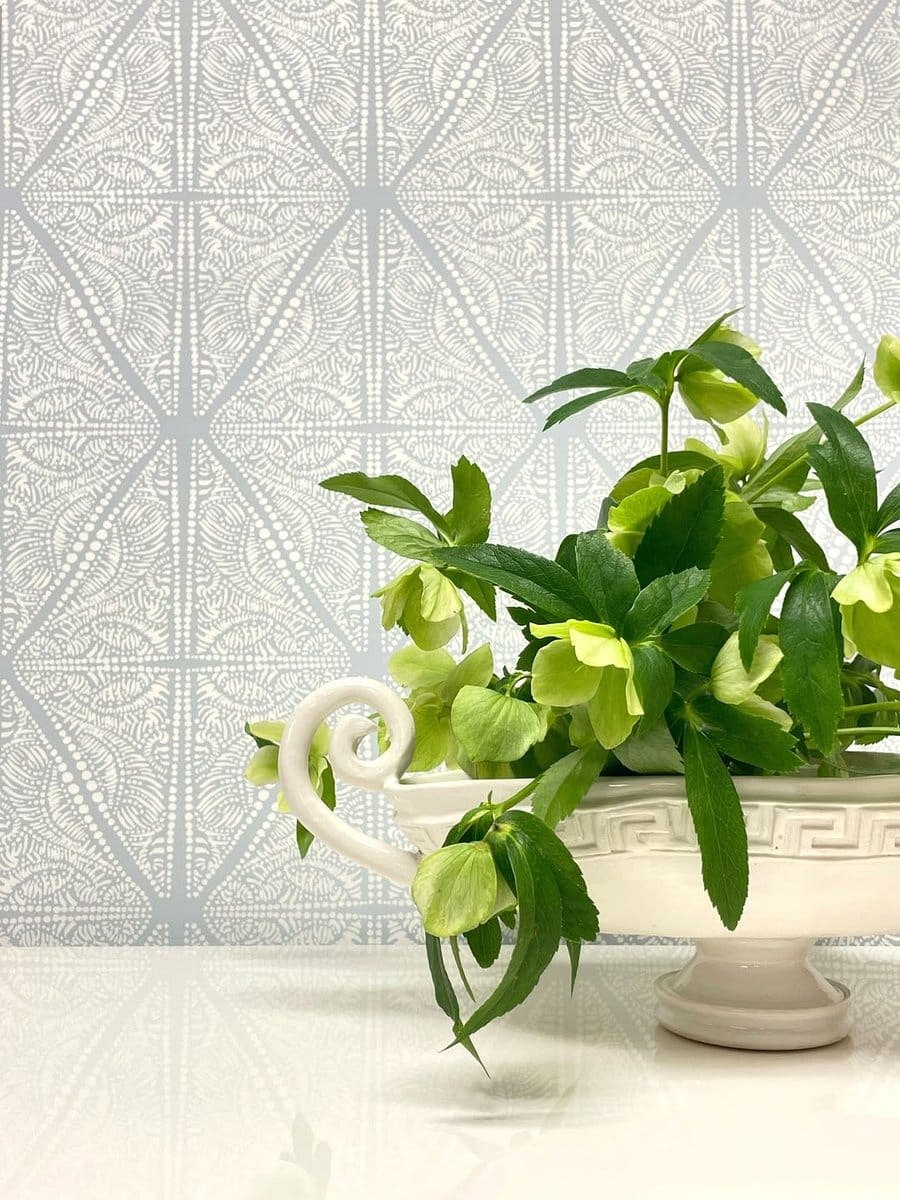 ivy plant on mantel