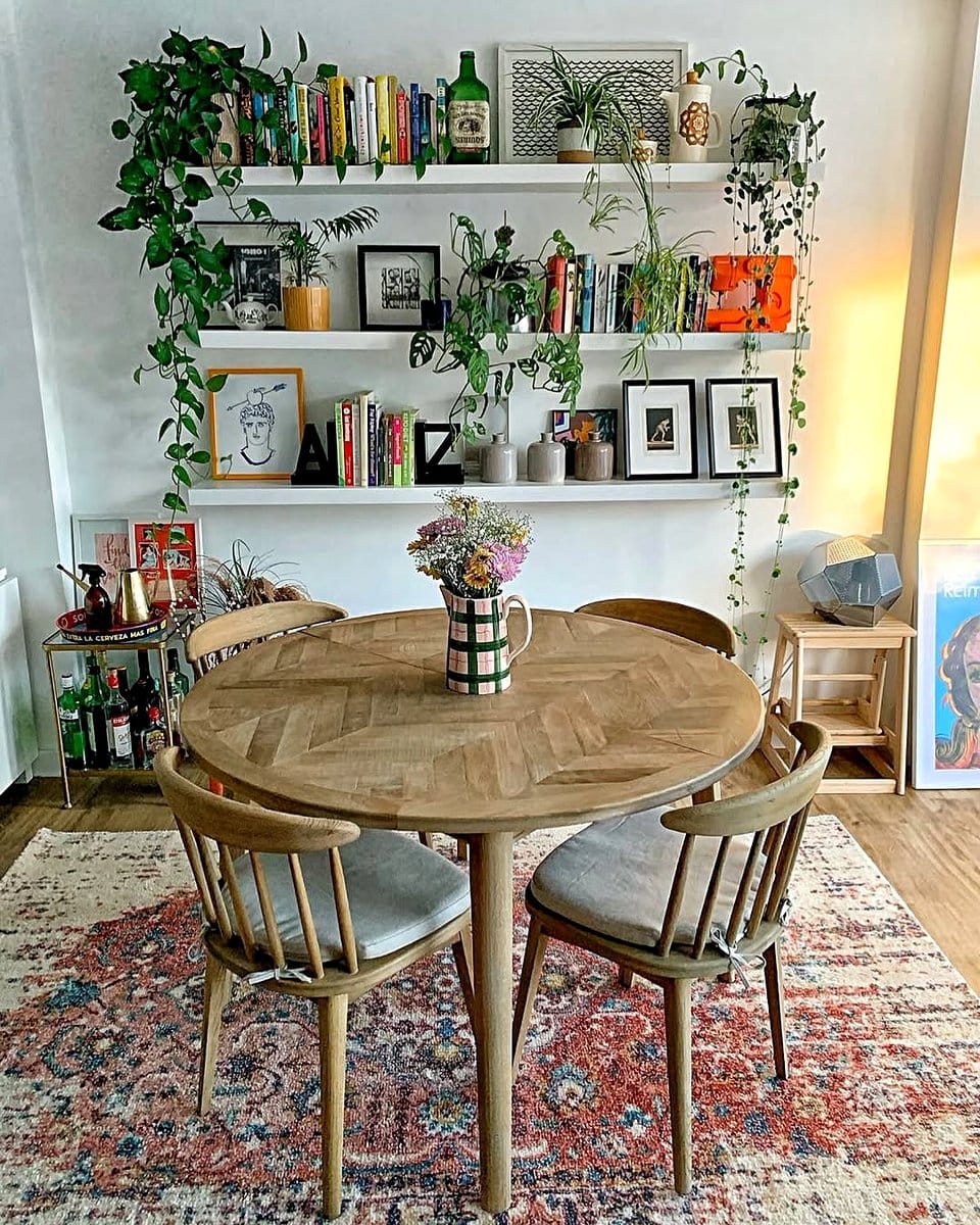 dining bench with planter storage