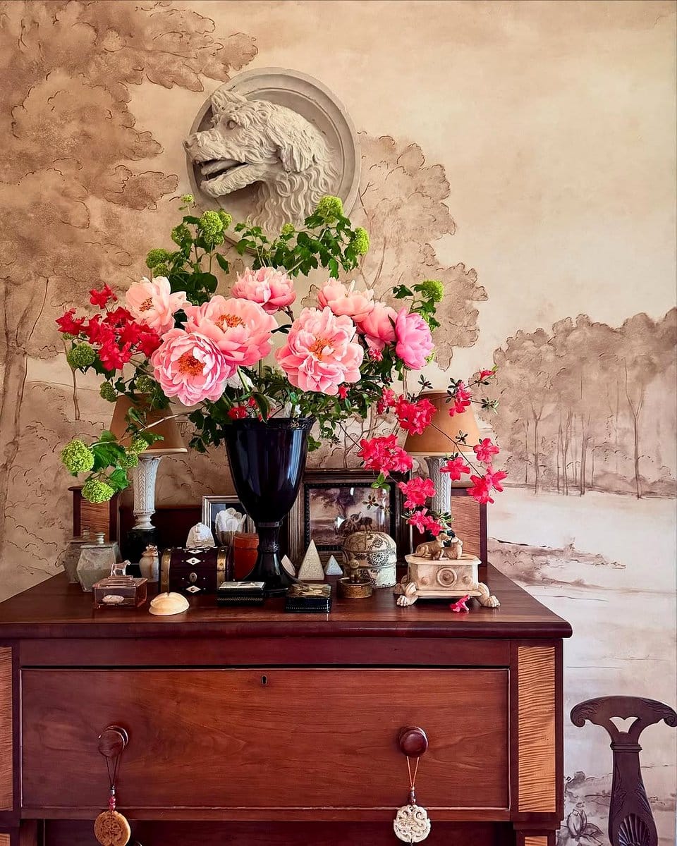 brightly painted drawer with kid-friendly plants