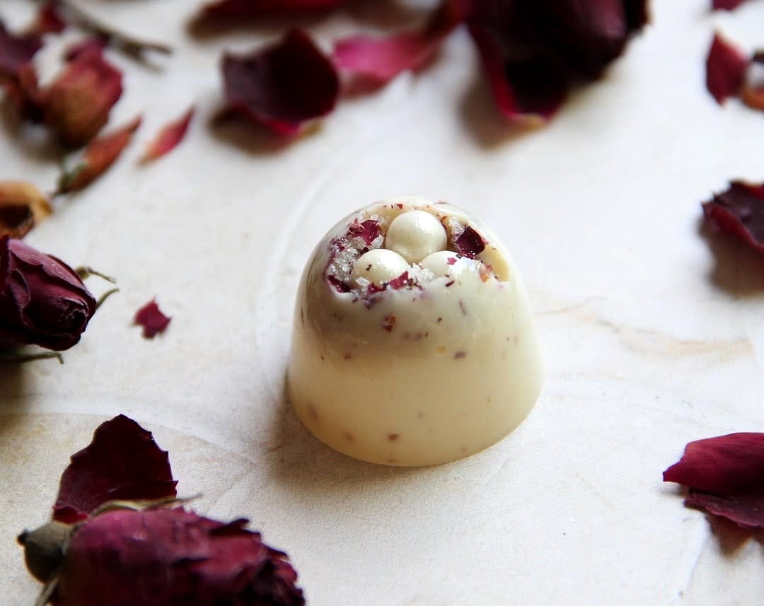 cocoa hulls spread under roses