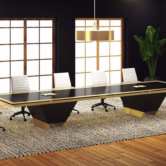 conference room with recycled decor