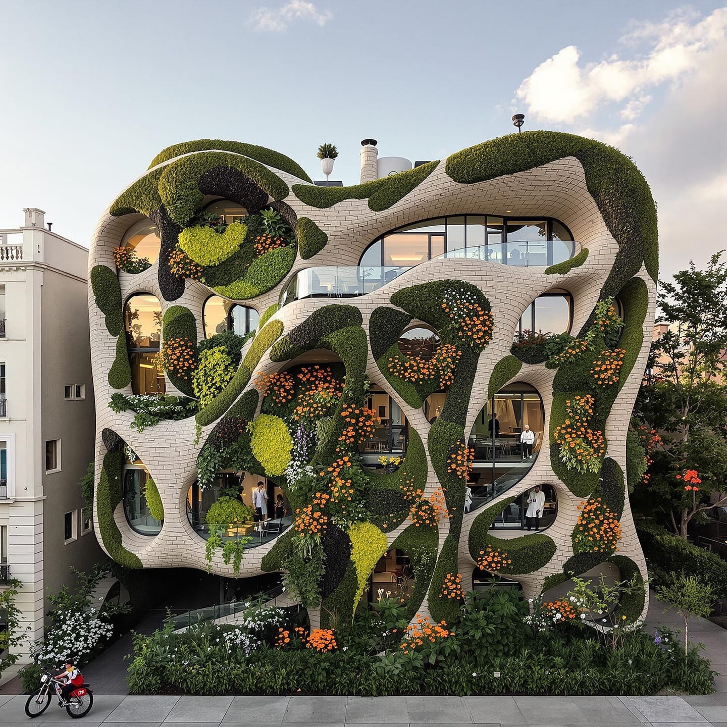 outdoor office meeting space