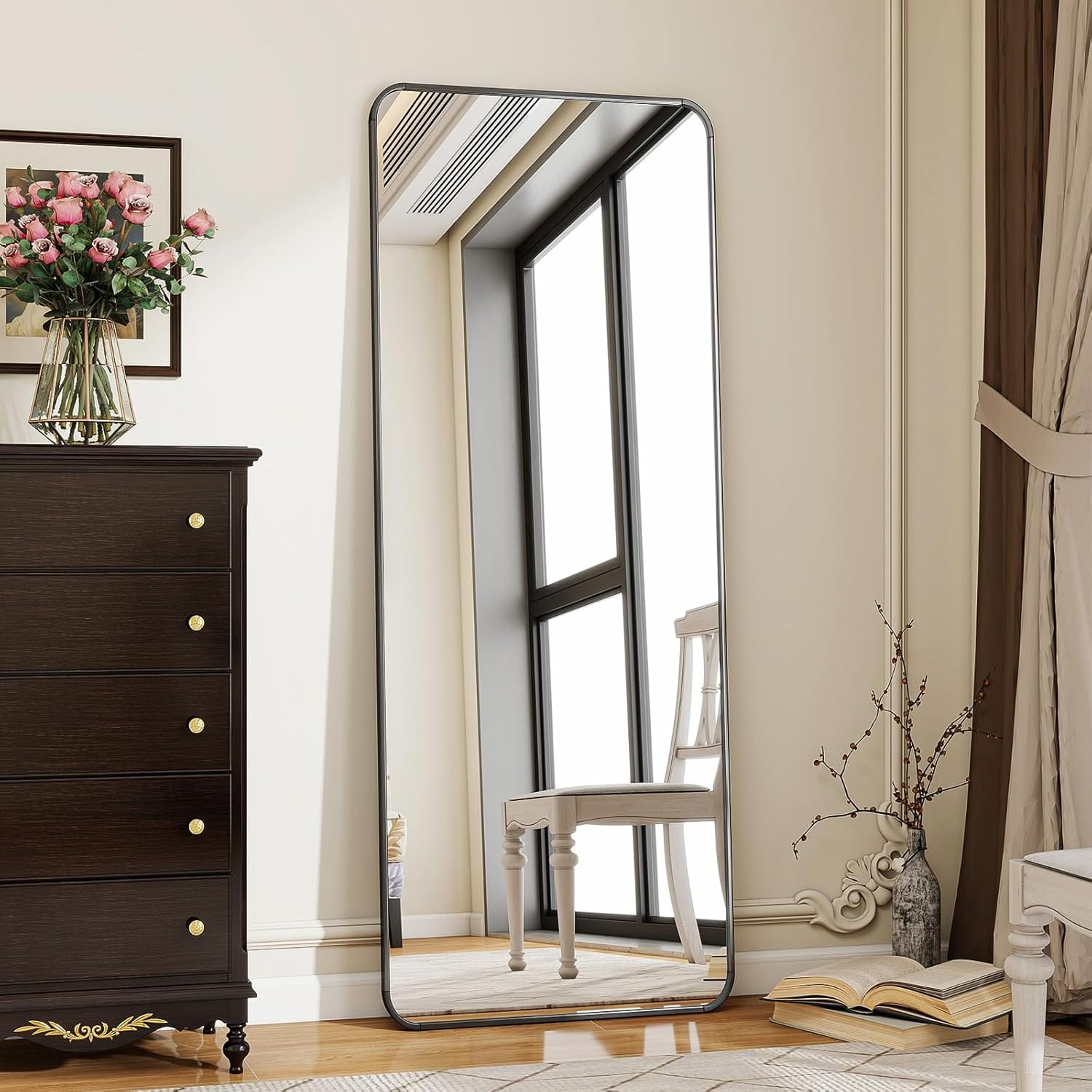large mirror in small room