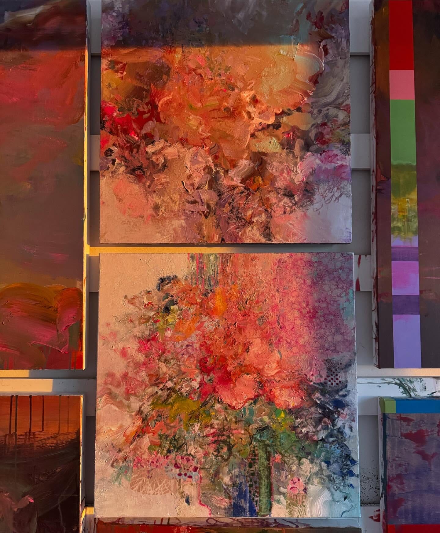 sunset-themed wall art
