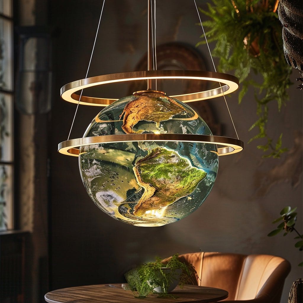 hanging glass orbs with air plants
