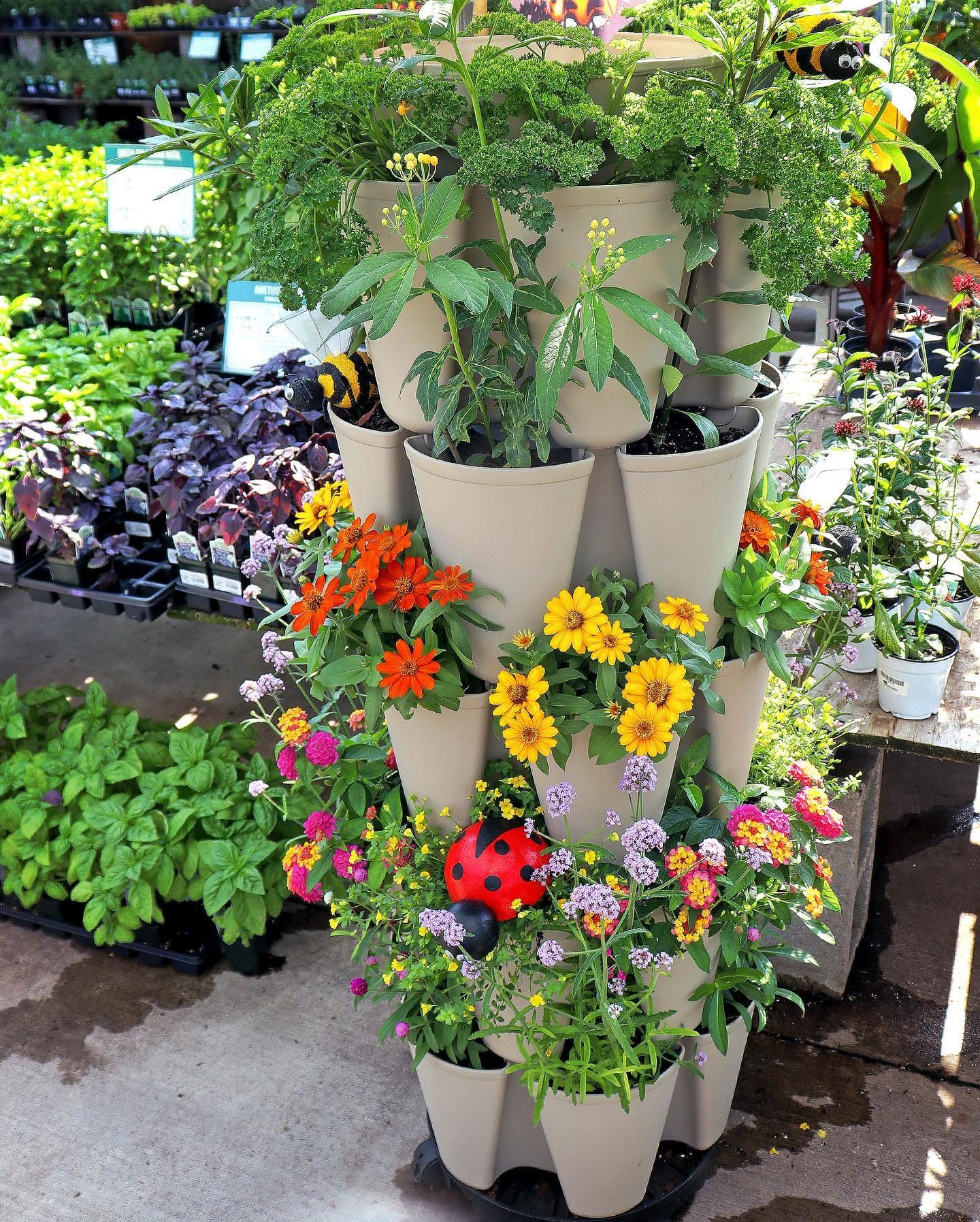 vertical garden piano planter