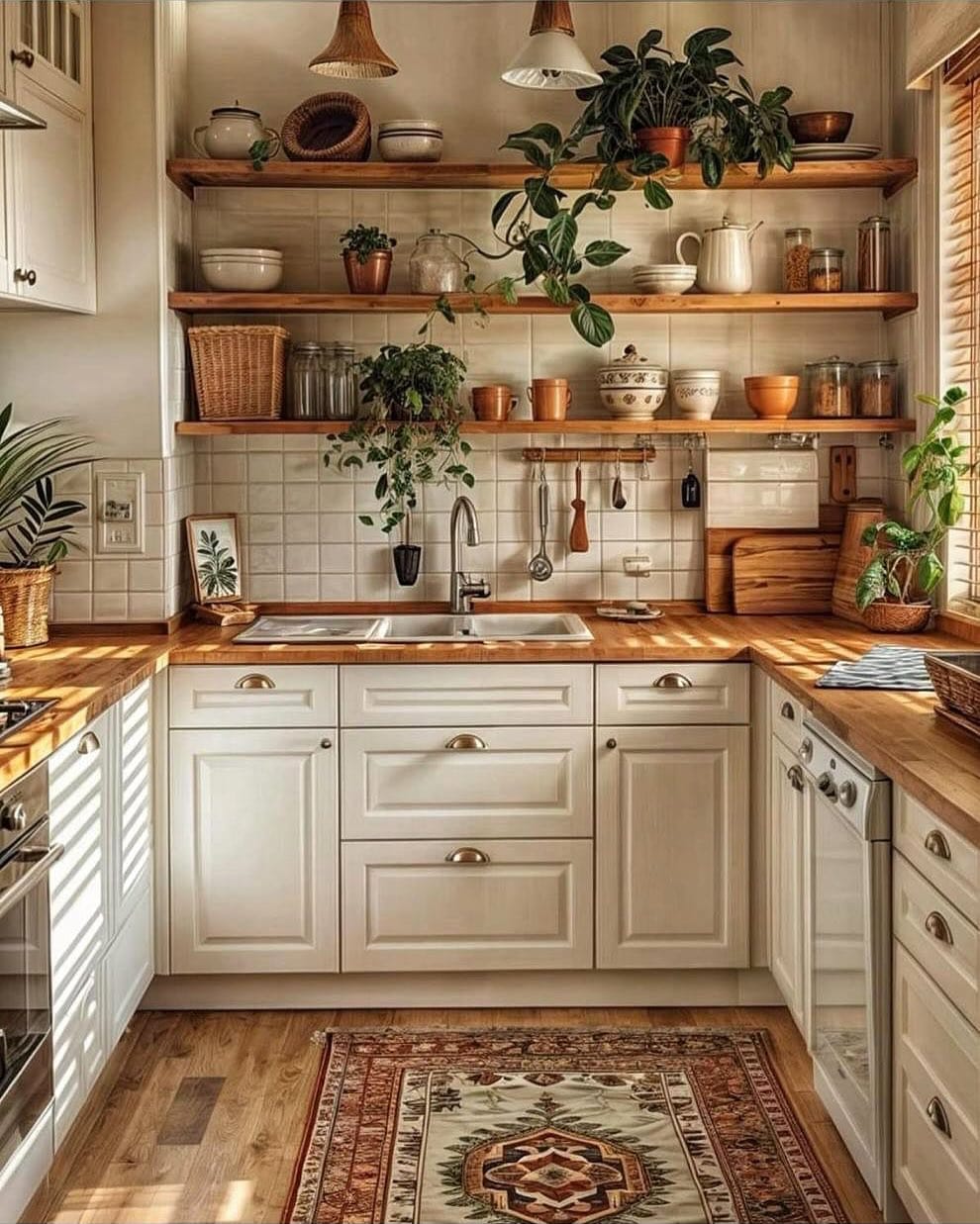 spice plant-filled kitchen drawer