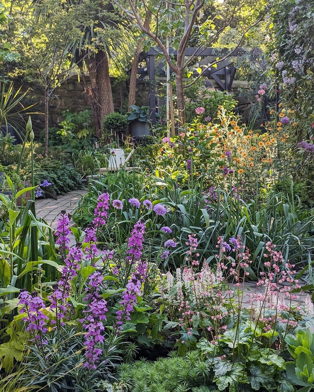 open garden journal with notes