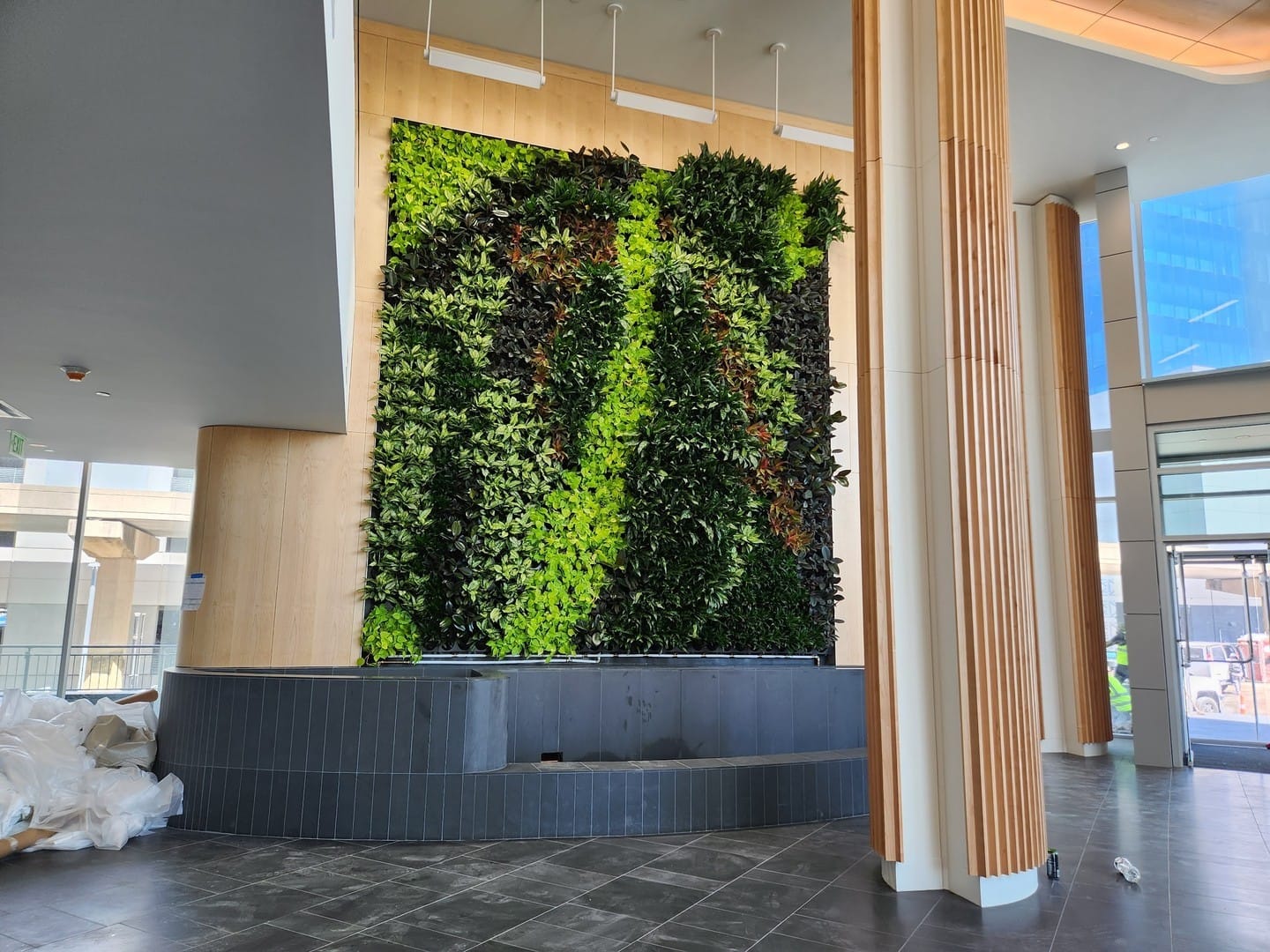 conference room living wall installation