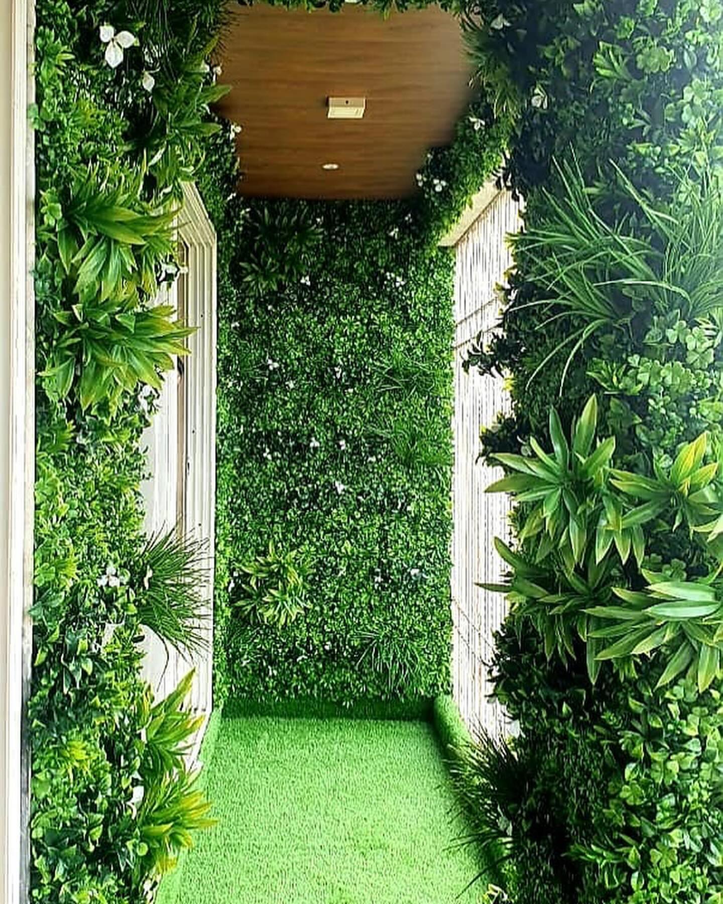 vertical garden cable spool table with multiple plant tiers