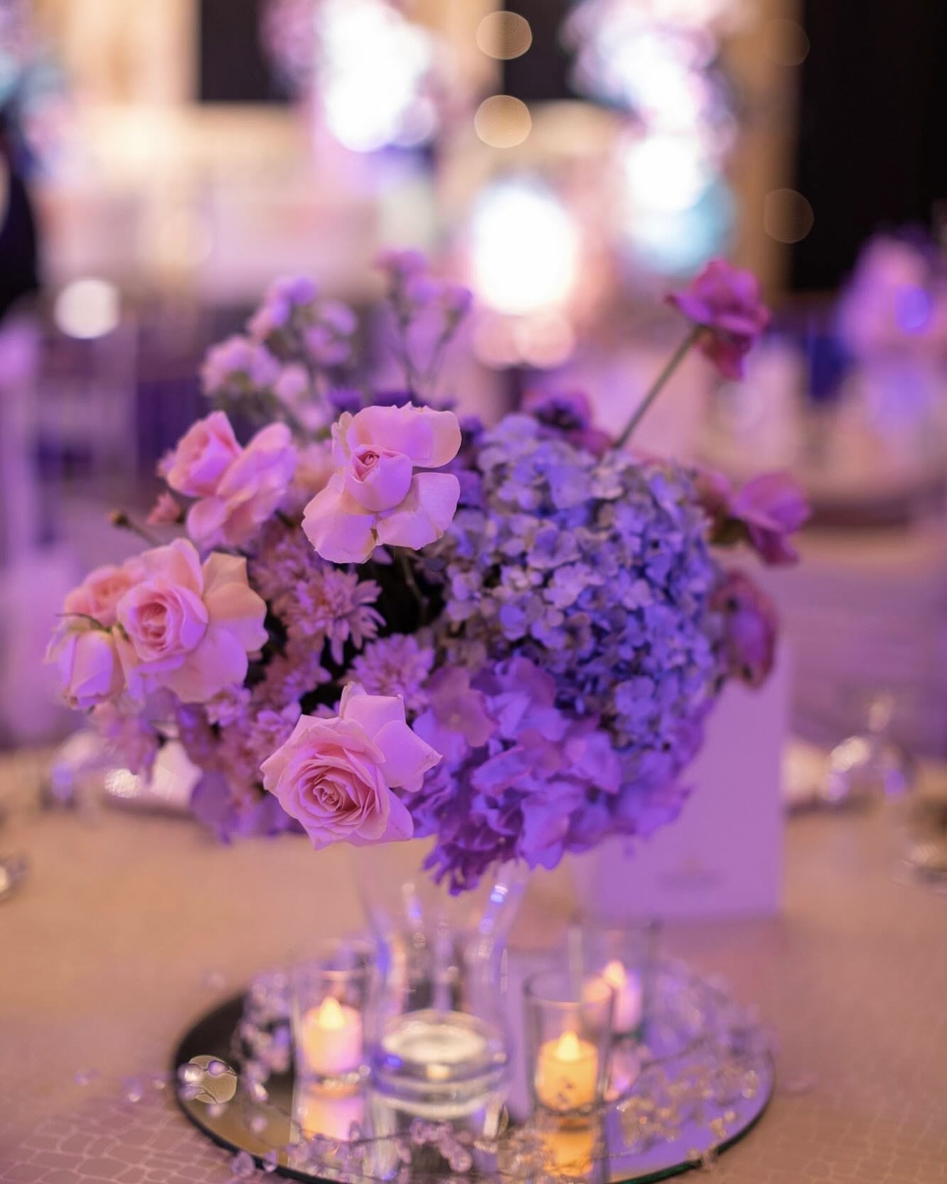 unique wedding decor using wall-mounted test tubes