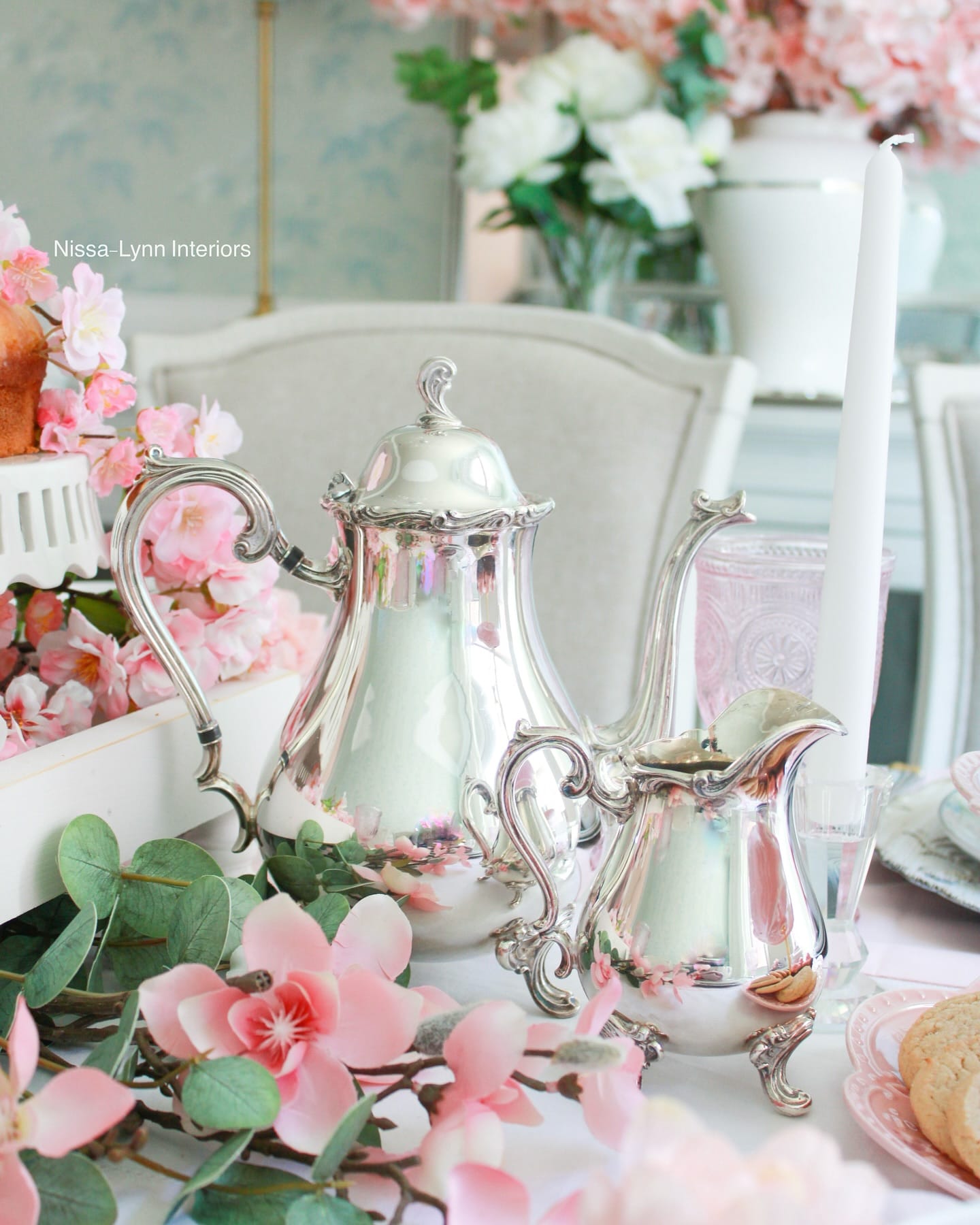themed teapot planter display