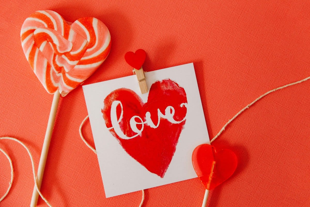 string of hearts trailing
