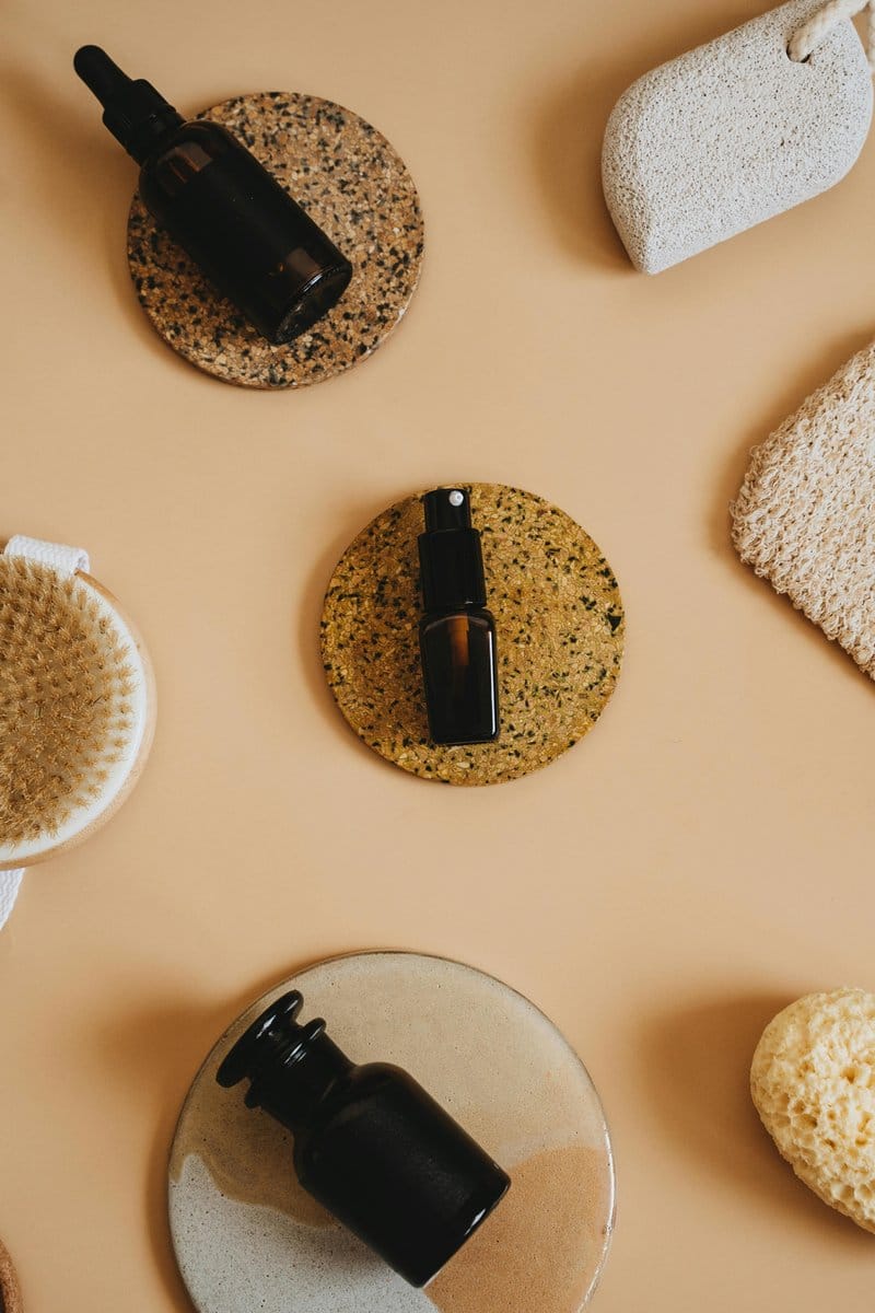 neem oil and spray bottle