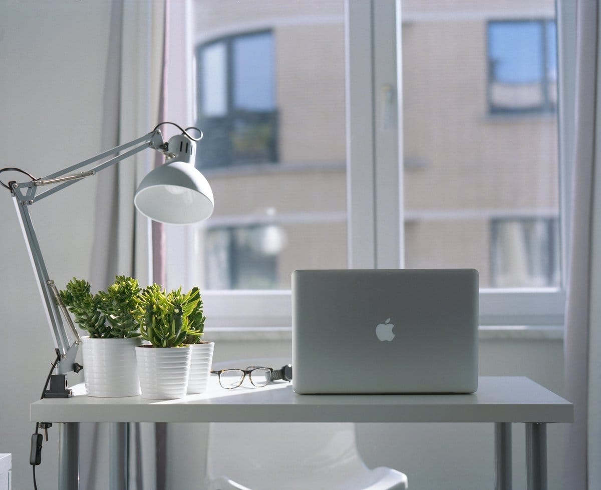 window seat with plants