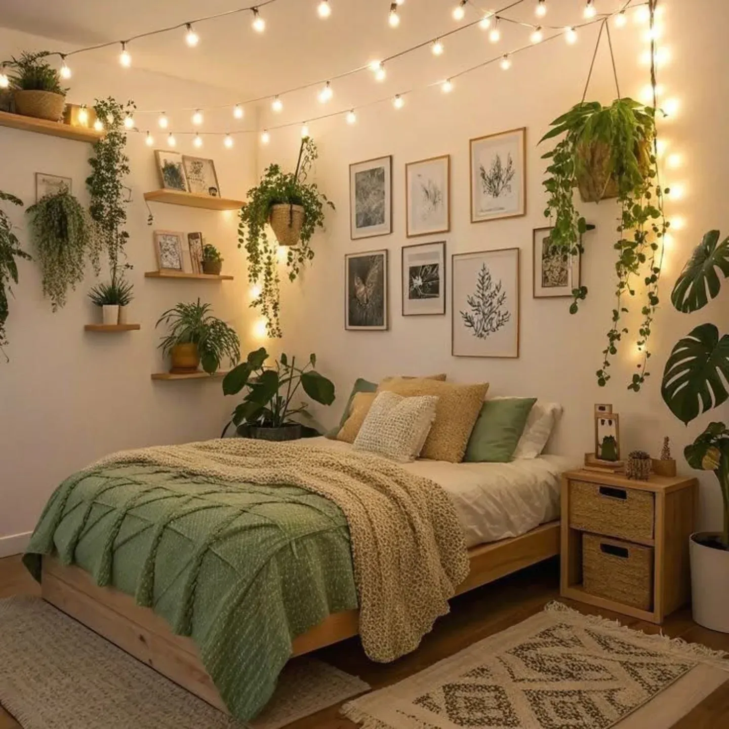aloe plant on nightstand