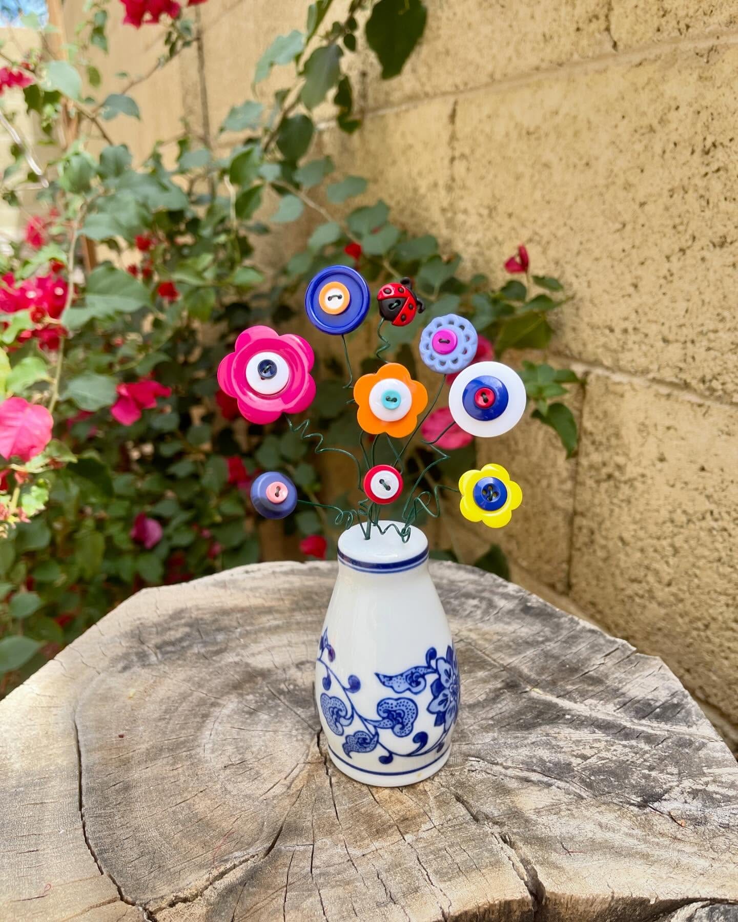 gift-wrapped teapot planter