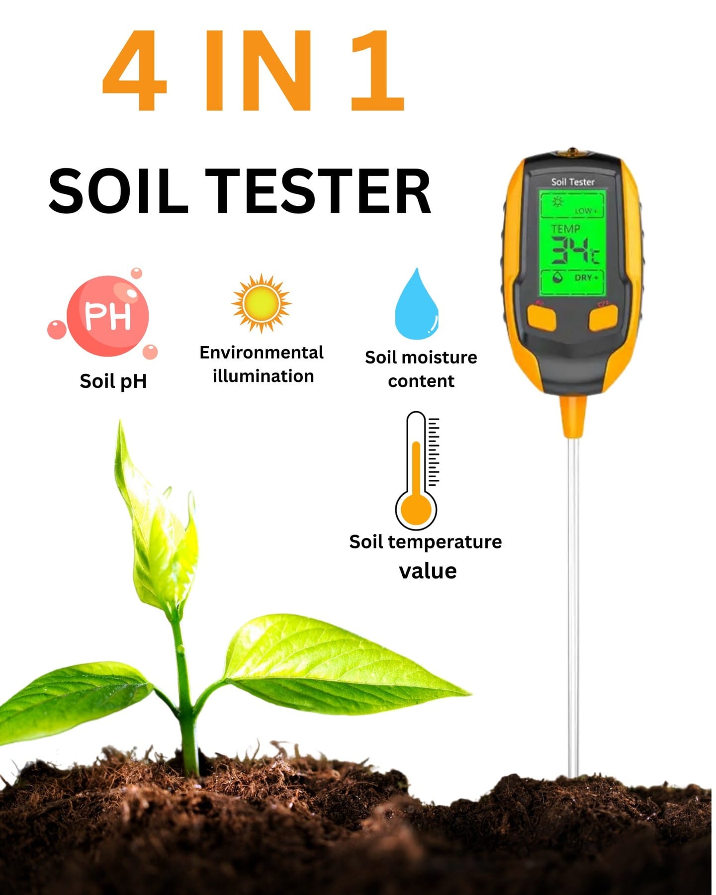 compost thermometer in compost bin