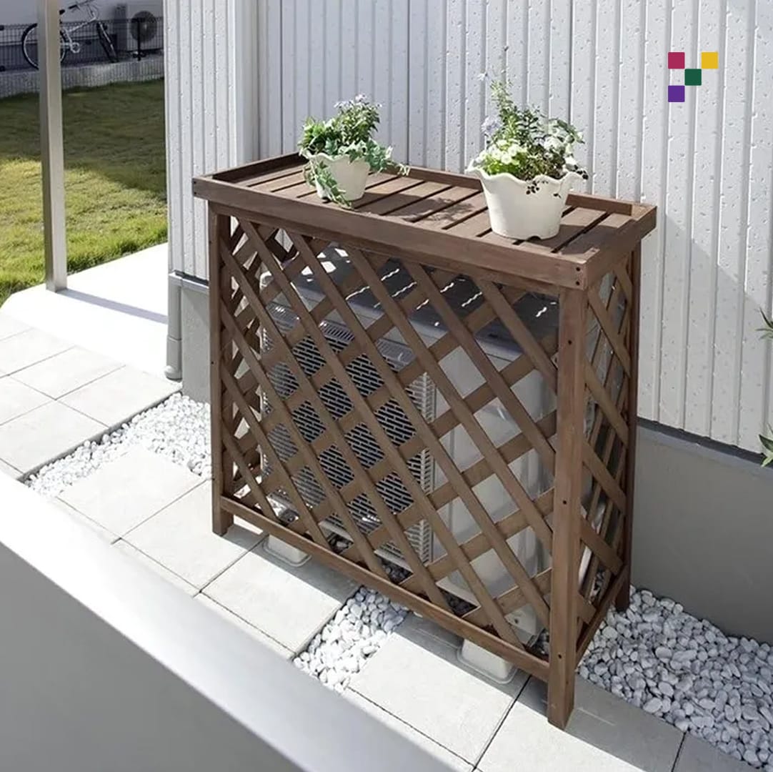 elevated barrel planter with netting
