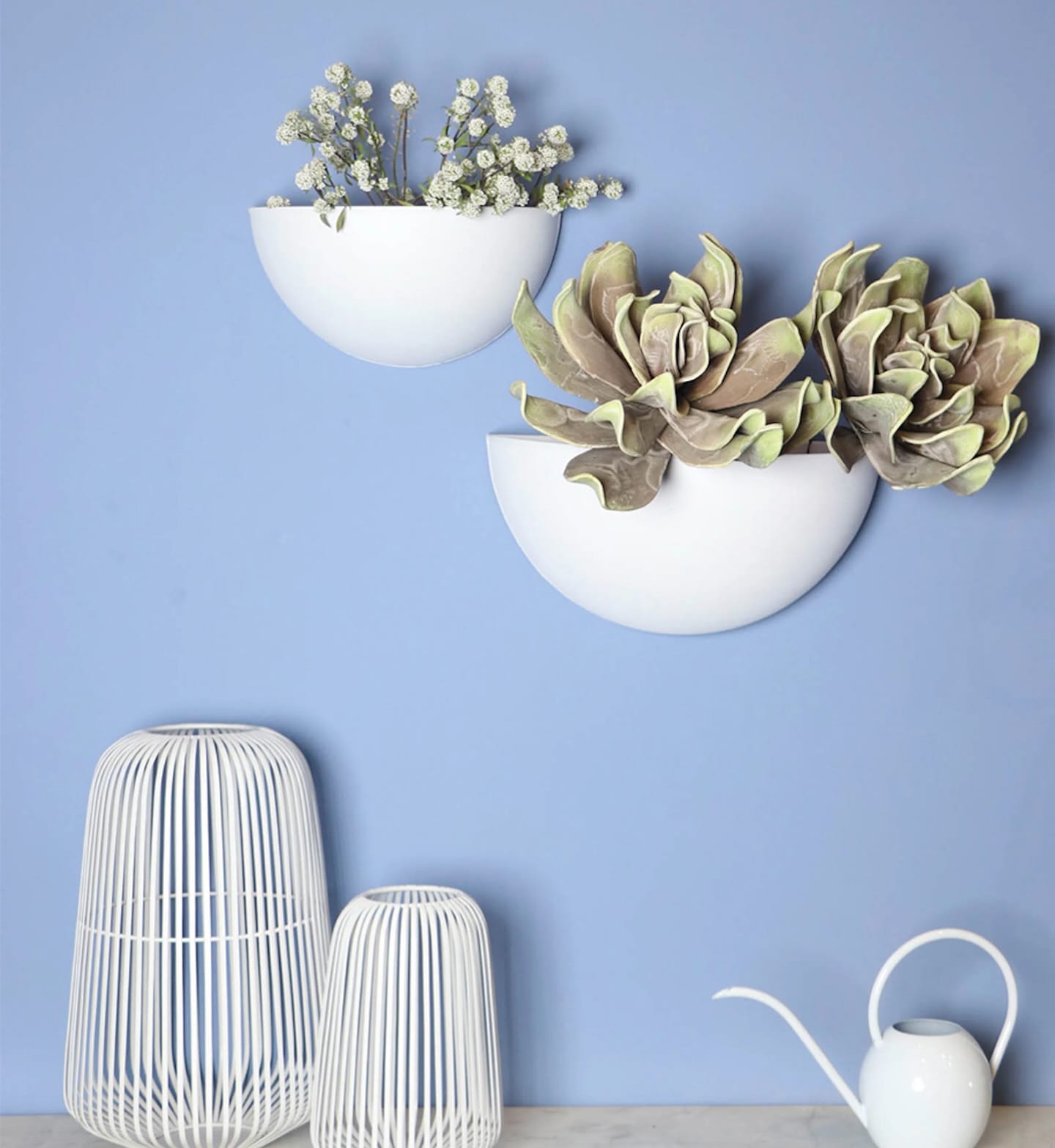 wall-mounted teapot planter