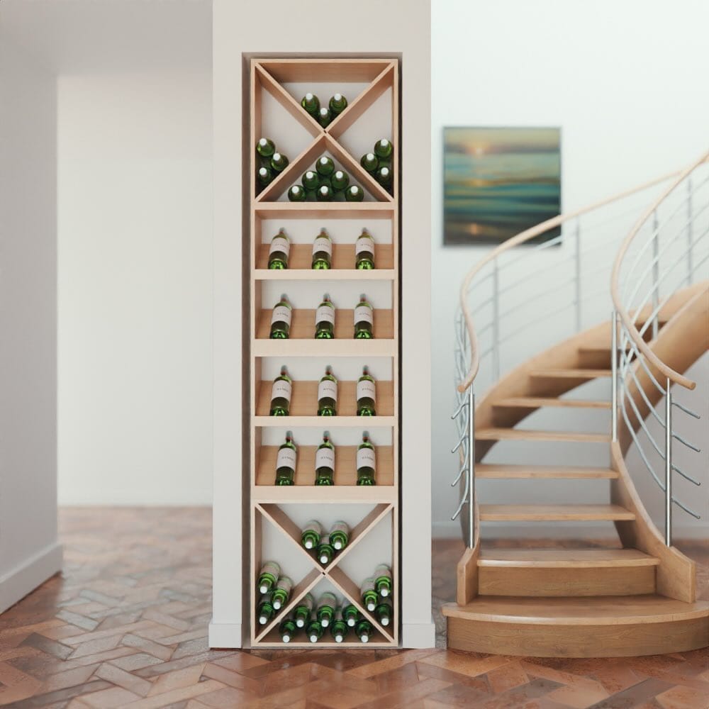 clear wine bottle planters with minimalist decor
