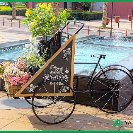 bicycle plant on a work desk
