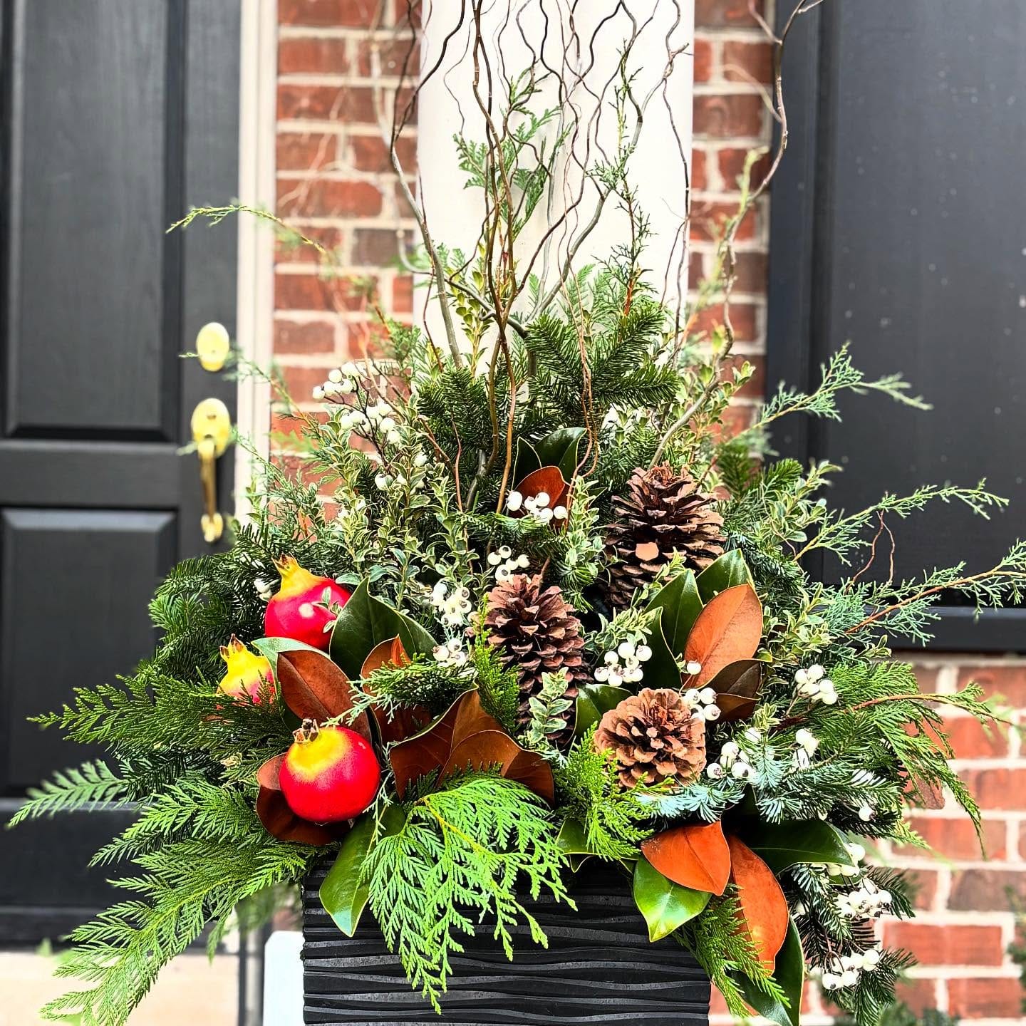 seasonal-themed piano planter