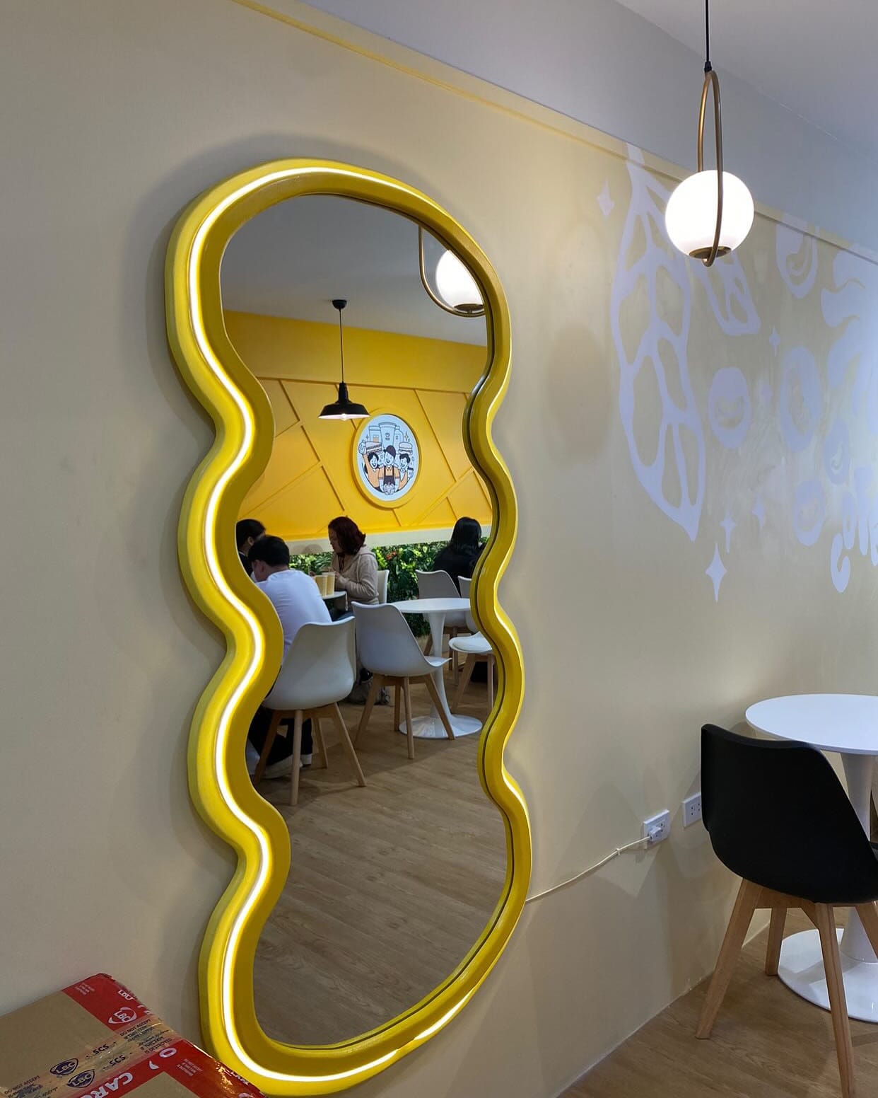 large mirror reflecting sunlight