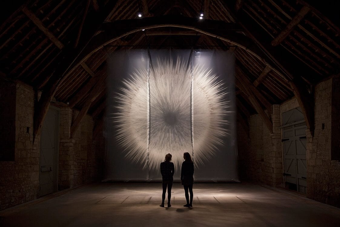 shadow art on gallery wall