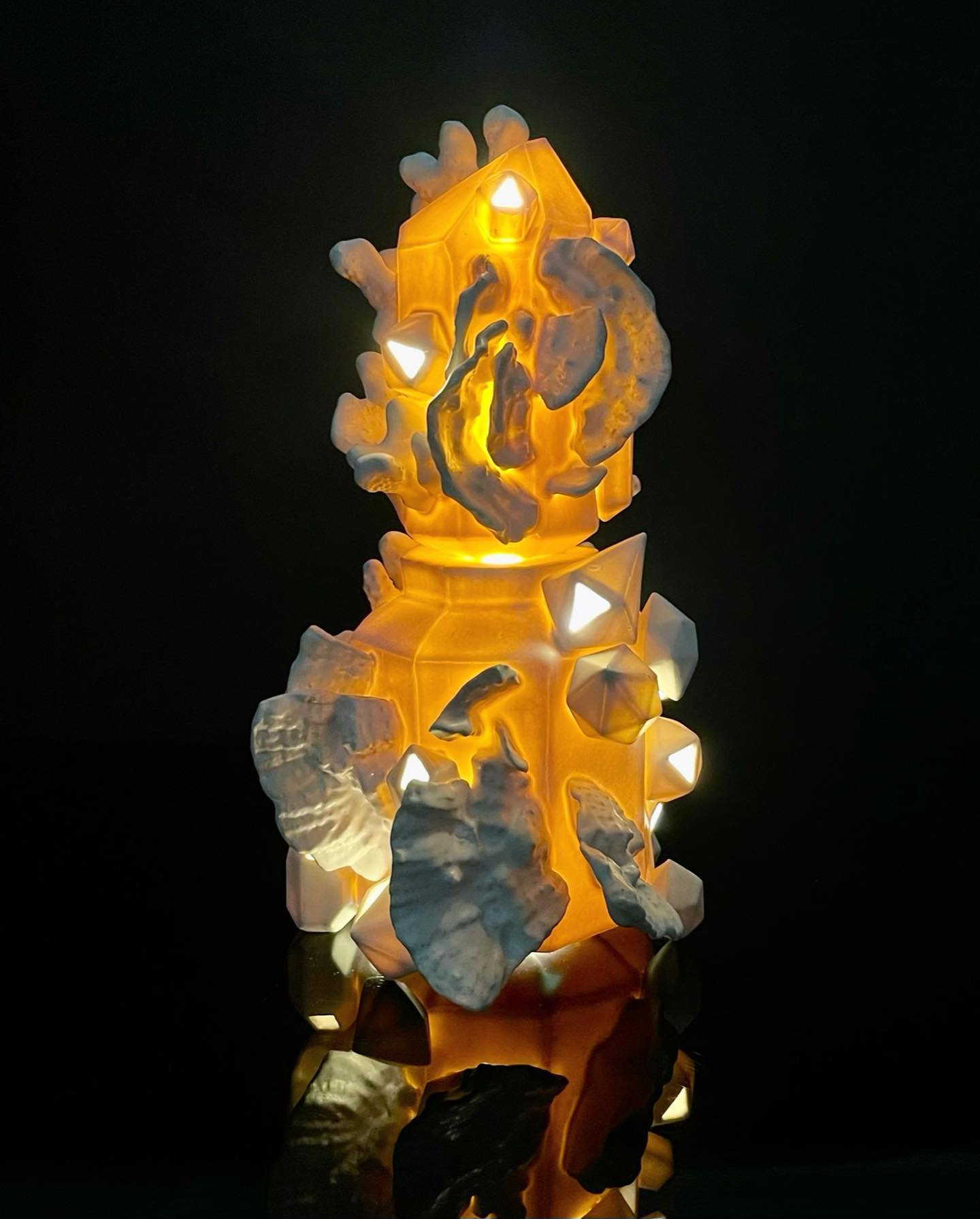 coral-inspired wall light