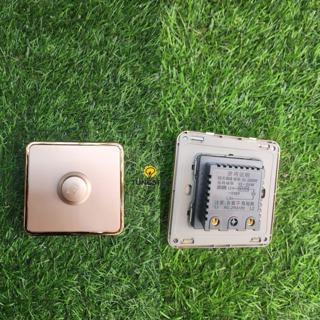 dimmer switch on wall
