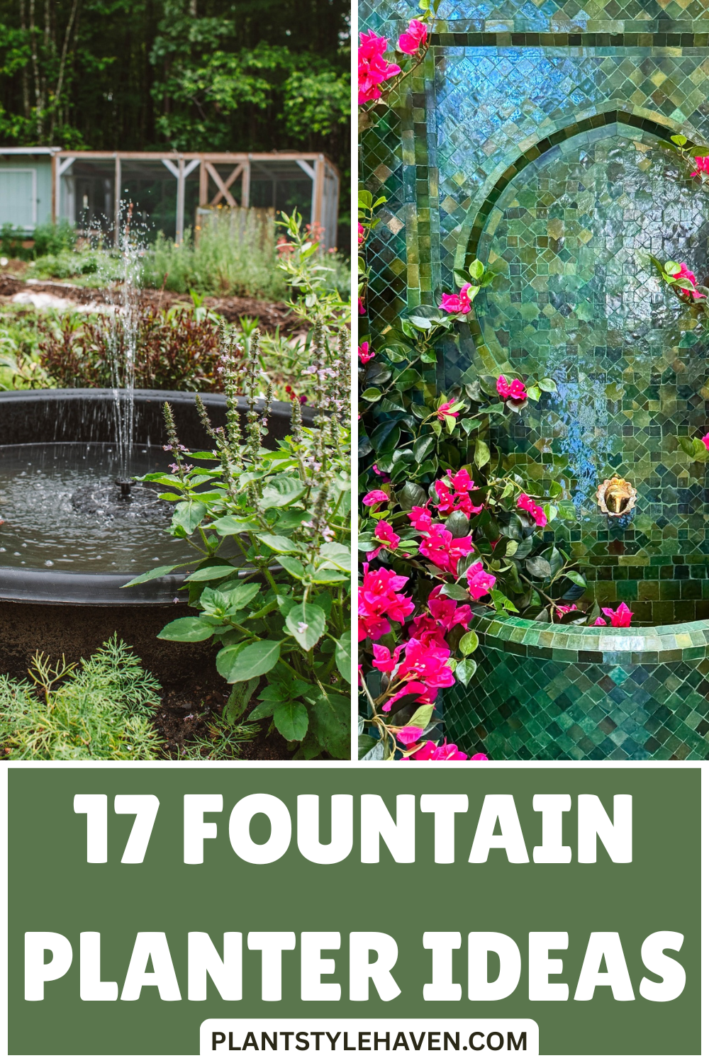 17 Creative Fountain Planter Ideas to Transform Your Space