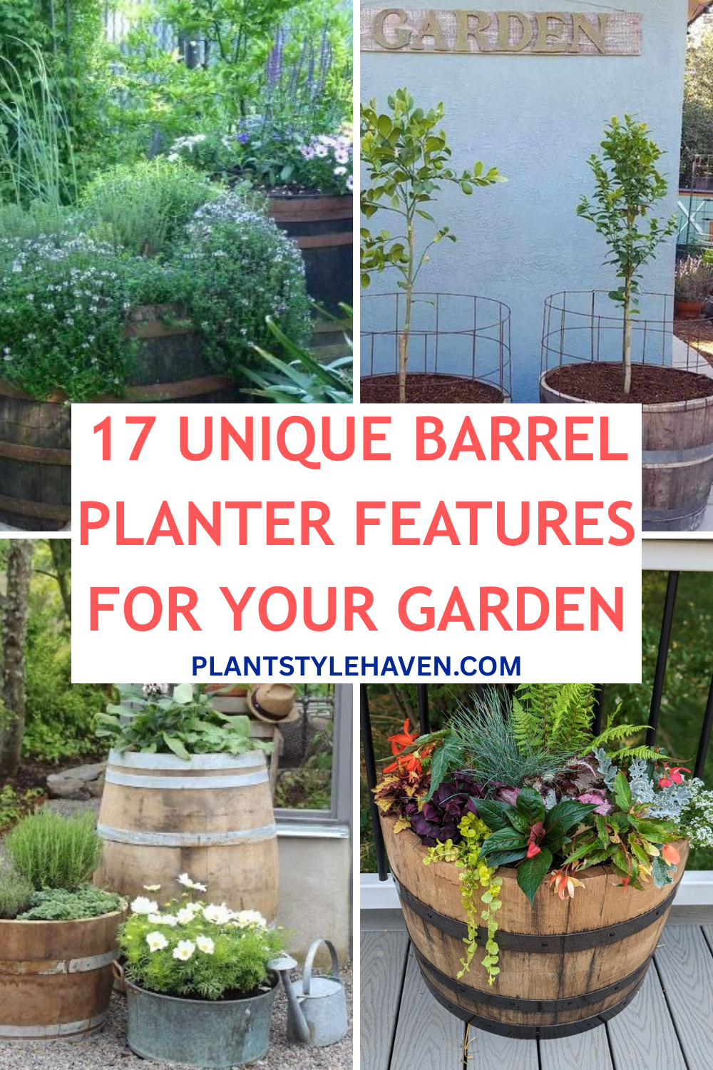 17 Unique Barrel Planter Features for Your Garden