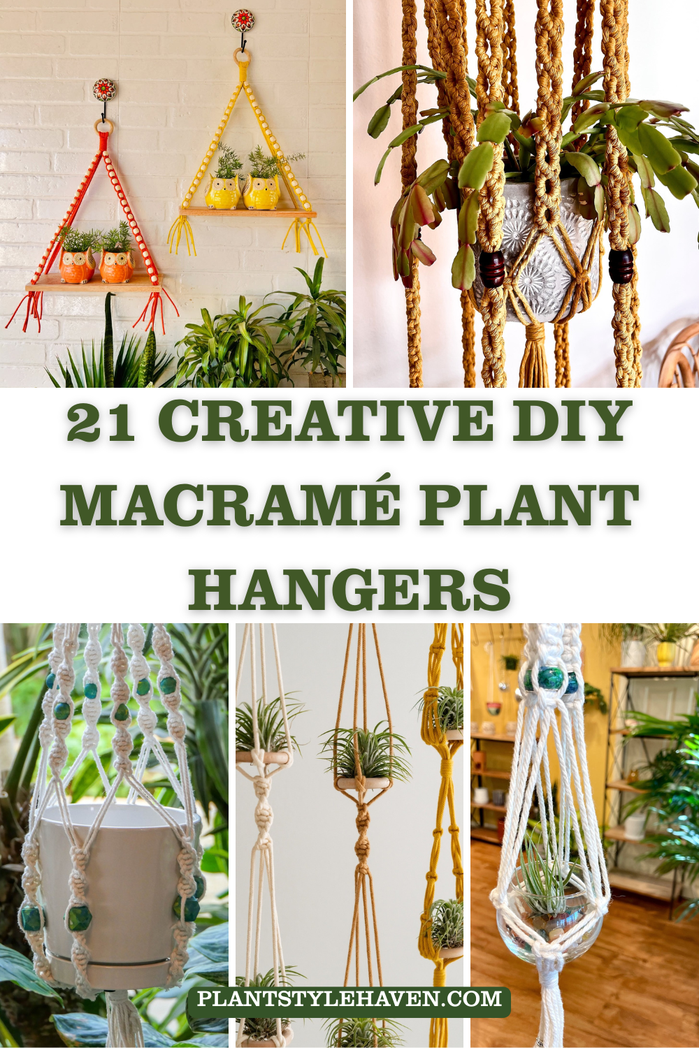 21 Creative DIY Macramé Plant Hangers for Your Home