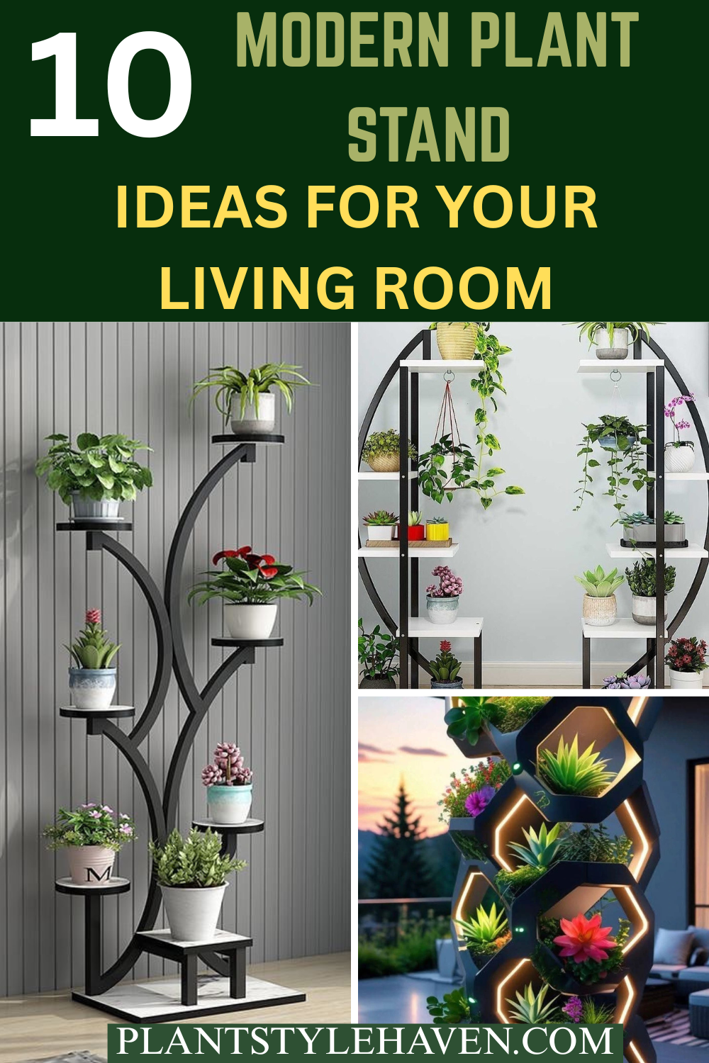 Modern Plant Stand Ideas to Transform Your Living Room