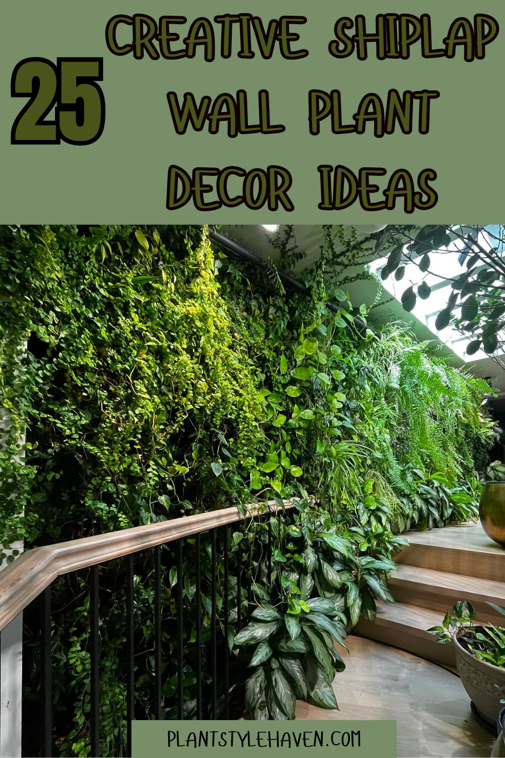 25 Creative Shiplap Wall Plant Decor Ideas