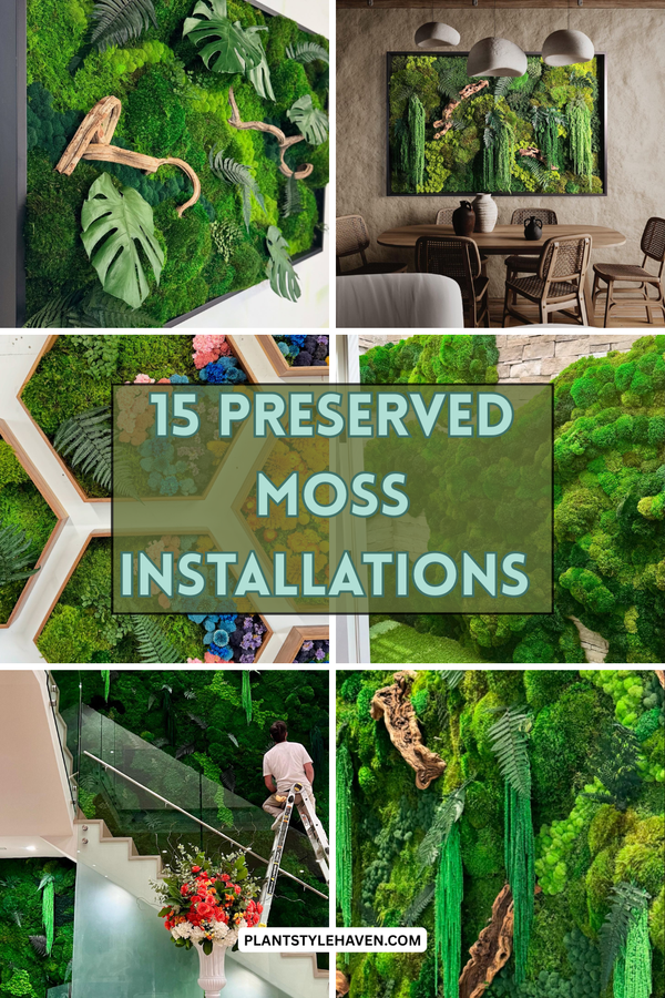15 Stunning Preserved Moss Installations for Your Home