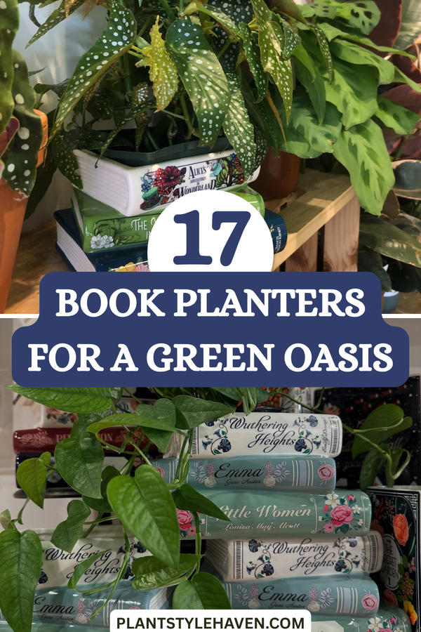 17 Creative Book Planters for a Green Oasis