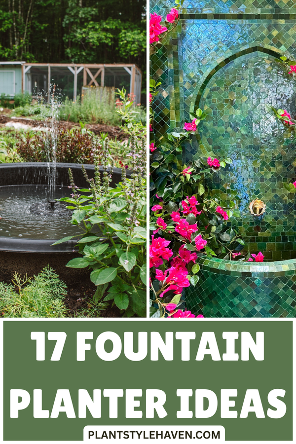 17 Creative Fountain Planter Ideas to Transform Your Space