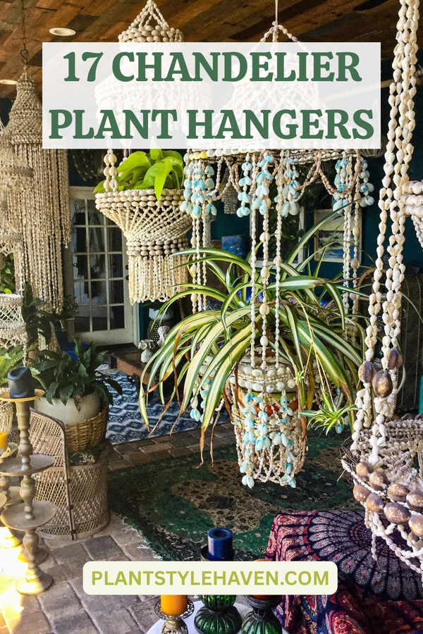 17 Enchanting Chandelier Plant Hangers for Home Decor
