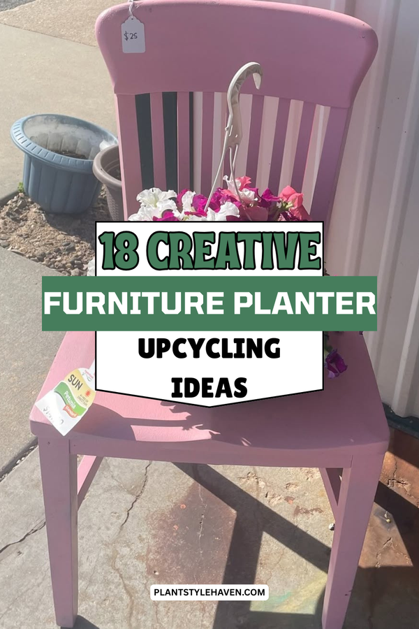 18 Creative Furniture Planter Upcycling Ideas