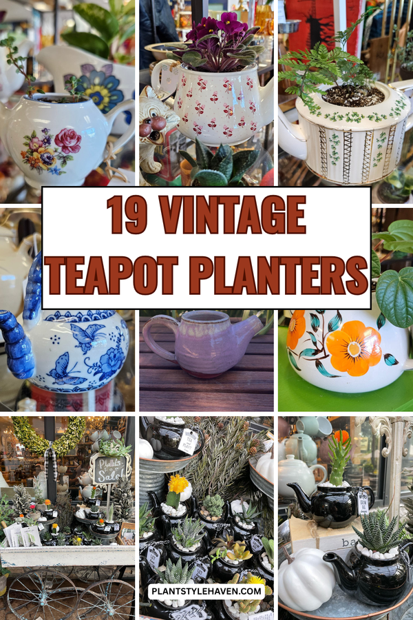 19 Charming Vintage Teapot Planters for Your Home