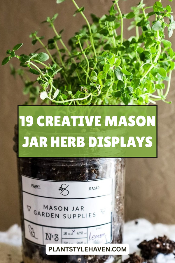 19 Creative Mason Jar Herb Displays for Your Home