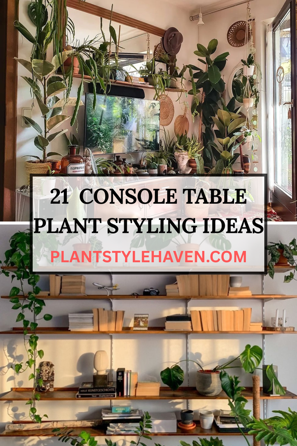 21 Creative Console Table Plant Styling Ideas
