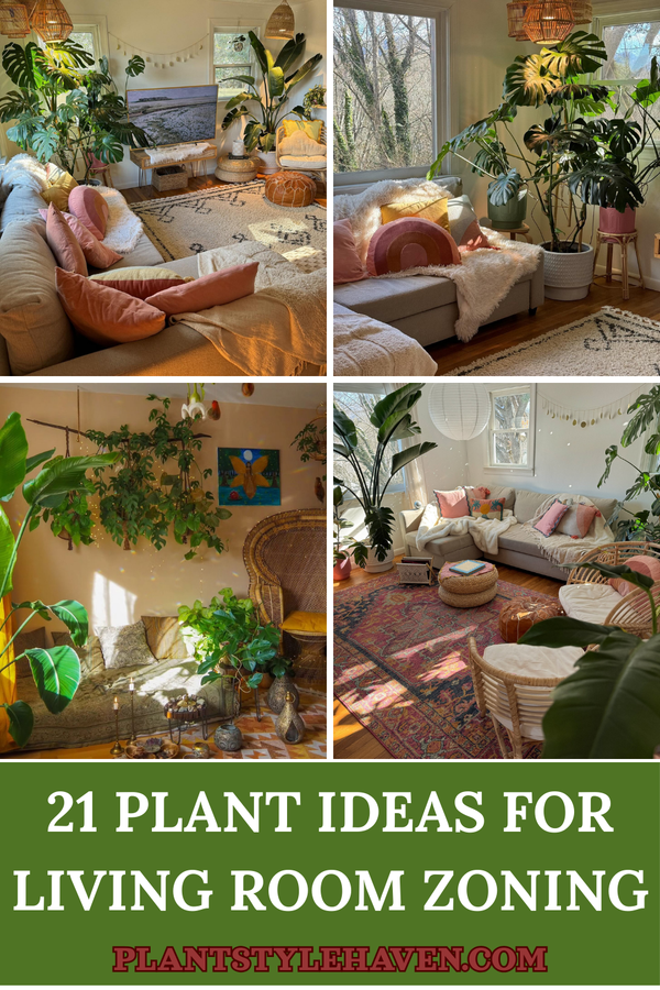 21 Creative Plant Ideas for Living Room Zoning