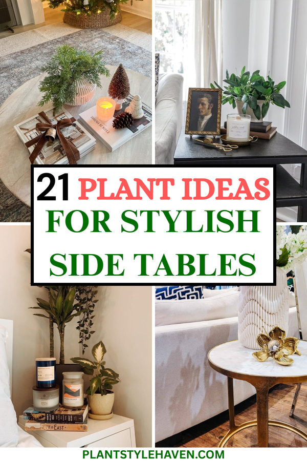 21 Creative Plant Ideas for Stylish Side Tables