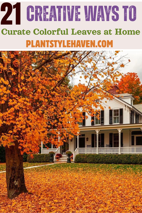 21 Creative Ways to Curate Colorful Leaves at Home