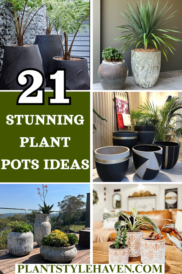 21 Stunning Plant Pots to Transform Your Home Decor