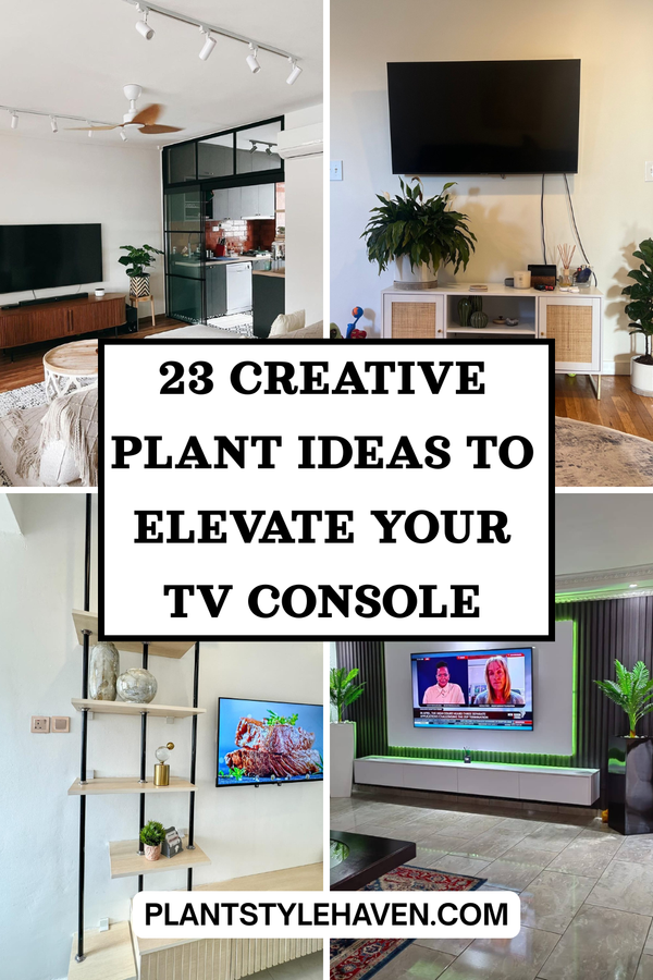 23 Creative Plant Ideas to Elevate Your TV Console